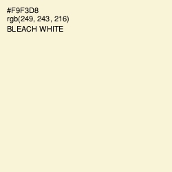 #F9F3D8 - Bleach White Color Image